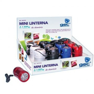 Linterna aluminio 6 led...