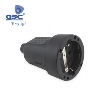 Base aerea schuko 16a negra