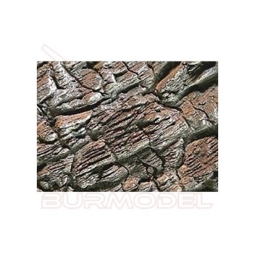 Pared de roca pizarra