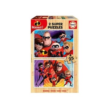 Puzzle 2x25 Los Increibles 2.