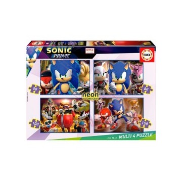 Puzzles progresivos Neón Sonic