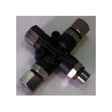 Conector aerografía multitoma