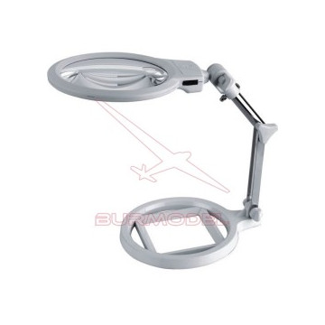 Lupa plegable con led