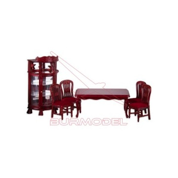 Comedor color caoba