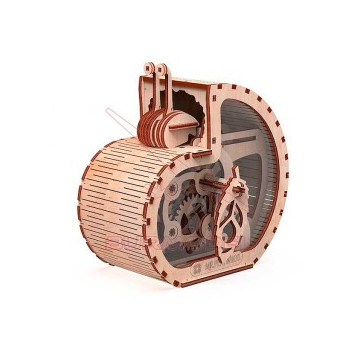 Hucha de madera Caracol