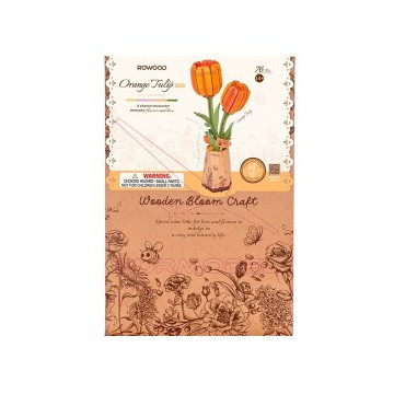 Maqueta tulipán naranja