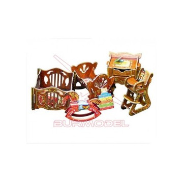Maqueta papel habitación...