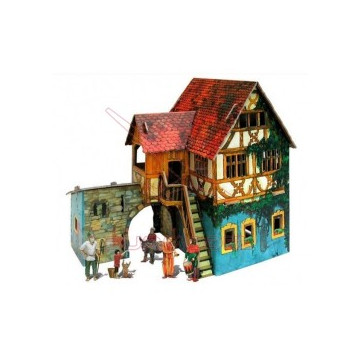 Maqueta papel casa de...