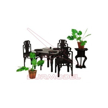 Salón de té para casitas de...