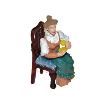 Señora en resina