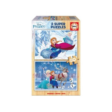 Puzzle 2x50 piezas frozen