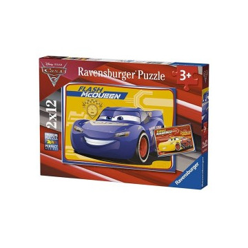 Puzzle infantil 2x12 Cars 3.