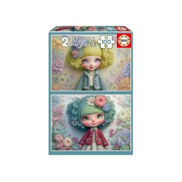 Pack 2 puzzles 100 piezas...