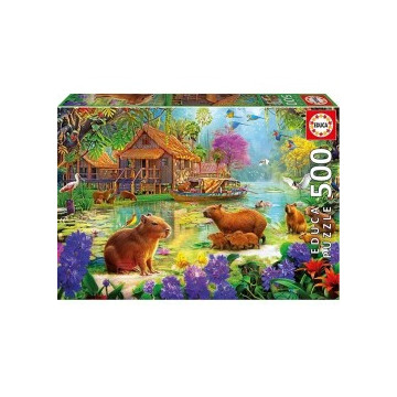 Puzzle 500 piezas Pueblo de...