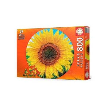Puzzle redondo Girasol