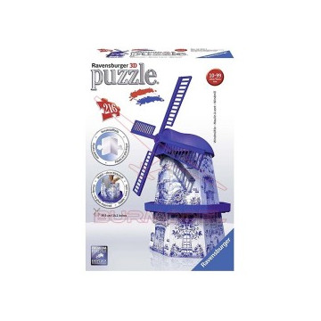 Puzzle 3D Molino Holandés.