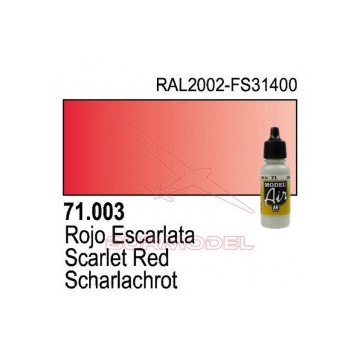 Pintura Vallejo RLM23 Rot 003