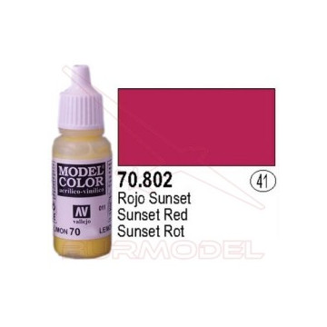 Pintura Rojo sunset 802...