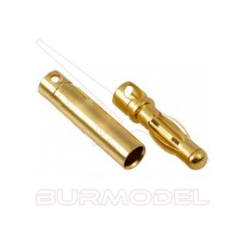 Conector PK 6 mm oro m/h