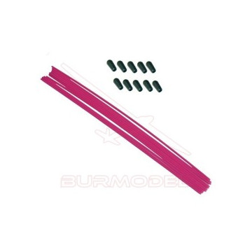 Antena color rosa con tapón...