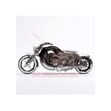 Maqueta de metal moto...