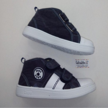 Botas en tejano azul lavado...
