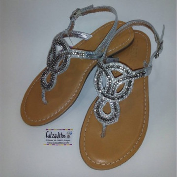 Sandalias de dedo de piel...