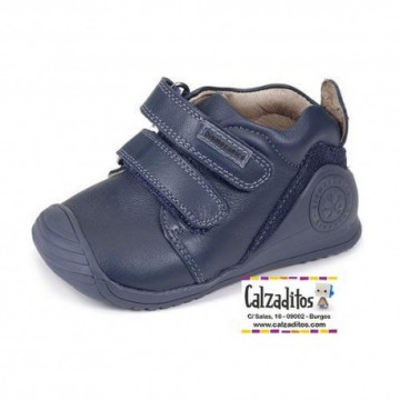 Botines para niño de piel...