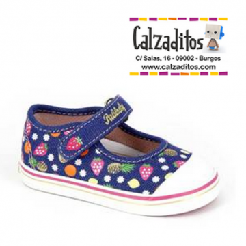 Merceditas de lona denim...