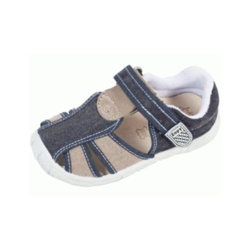 Sandalias de lona en azul...