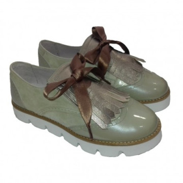 Zapatos blucher en ante...