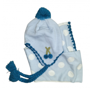 Conjunto infantil de gorro...