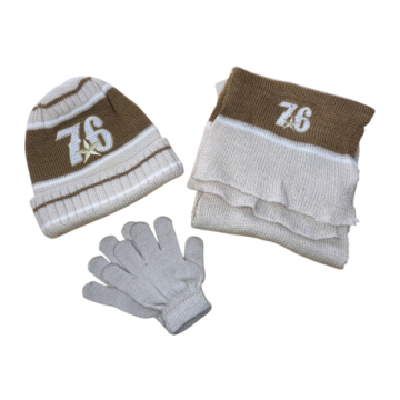 Bufanda, gorro y guantes...