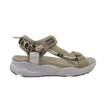 Sandalias de tiras de B&W