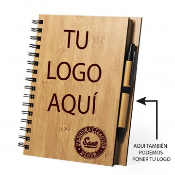 LIBRETA BAMBÚ PERSONALIZADA