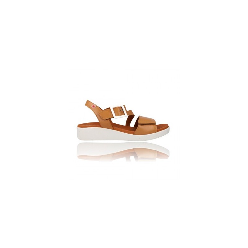 Sandalias para Mujer con Cuña Pepe Menargues Modelo 10520 - Cómodas y  Prácticas CAMEL 39