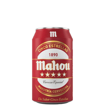 MAHOU 5 ESTRELLAS 33 CL. FRÍA