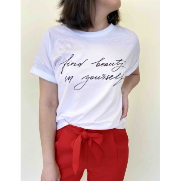 CAMISETA BLANCA FIND BEAUTY L